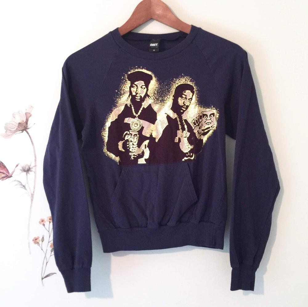 Obey || Eric B. And Rakim Long sleeve Tee sz M